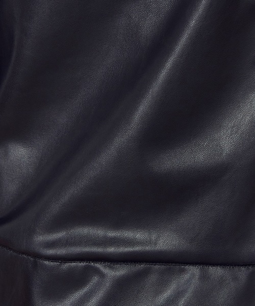 COMME CA ISM（コムサイズム）の「フェイクレザー　ブルゾン（ブルゾン・レディース・ブラック・MEDIUM/LARGE）」の9枚目の写真