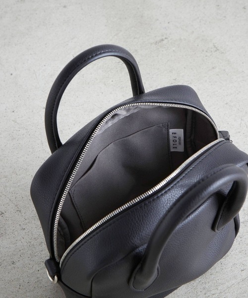 EFOLE(エフォル)の「スクエア ボストンバッグ(ハンドバッグ・レディース・ブラック/ベージュ・FREE)」の17枚目の写真
