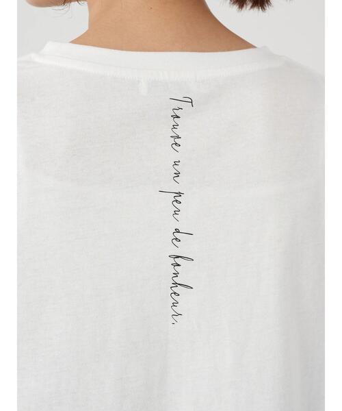 earth music&ecology（アースミュージックアンドエコロジー）の「PHOTOびっぐT ＊（Tシャツ/カットソー・レディース・オフホワイト/ミント・FREE）」の9枚目の写真