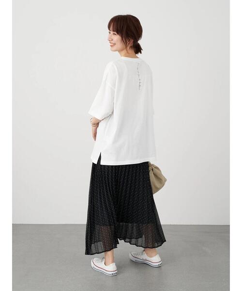 earth music&ecology（アースミュージックアンドエコロジー）の「PHOTOびっぐT ＊（Tシャツ/カットソー・レディース・オフホワイト/ミント・FREE）」の16枚目の写真