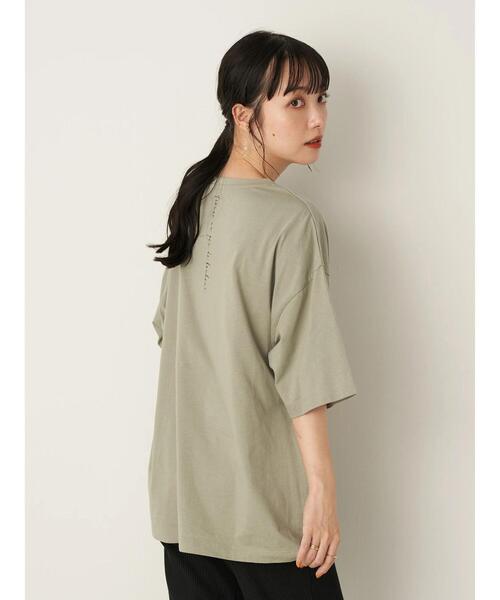 earth music&ecology（アースミュージックアンドエコロジー）の「PHOTOびっぐT ＊（Tシャツ/カットソー・レディース・オフホワイト/ミント・FREE）」の19枚目の写真