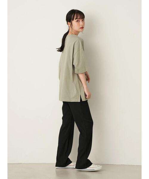 earth music&ecology（アースミュージックアンドエコロジー）の「PHOTOびっぐT ＊（Tシャツ/カットソー・レディース・オフホワイト/ミント・FREE）」の22枚目の写真