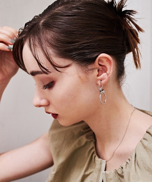 CENE（セネ）の「【CENE】セネ/ムスビメピアス（ピアス（両耳用）・レディース・ゴールド/シルバー・FREE）」の14枚目の写真