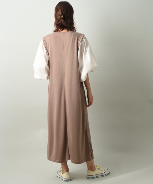 INTERPLANET（インタープラネット）の「【ＷＥＢ限定】ポンチウィングショルダーワンピース（ワンピース・レディース・ブラック系その他/ブラック/モカ・FREE）」の20枚目の写真