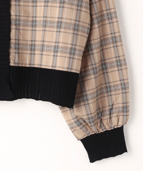 179/WG(イチナナキュウダブルジー)の「チェックシャツリメイクカーディガン(カーディガン/ボレロ・レディース・オレンジ/ベージュ/ブルー・FREE)」の12枚目の写真