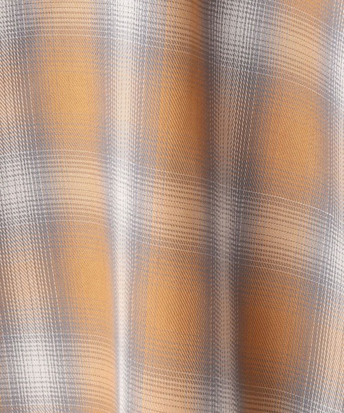 179/WG(イチナナキュウダブルジー)の「チェックシャツリメイクカーディガン(カーディガン/ボレロ・レディース・オレンジ/ベージュ/ブルー・FREE)」の13枚目の写真