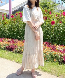 クリンクルキャミワンピ+Tシャツセット【ZOZOTOWN限定アイテム】