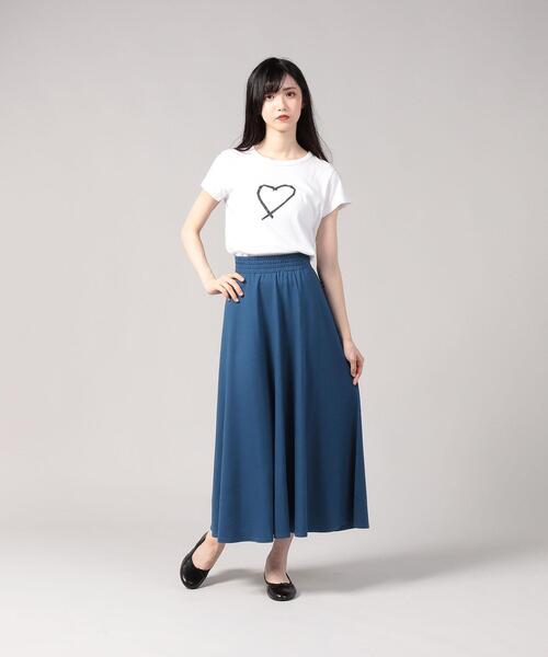 agnes b.（アニエスベー）の「J003 コットンジャージーロングスカート（スカート・レディース・ブルー・1/3/2）」の5枚目の写真