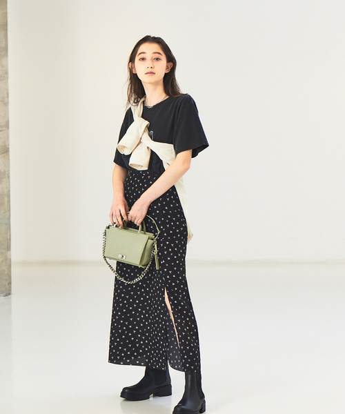 Rouge vif(ルージュヴィフ)の「【佐藤佳菜子さんコラボ】neque別注チェーンハンドバッグ(ハンドバッグ・レディース・ブラウン/モスグリーン/ベージュ・フリー)」の8枚目の写真