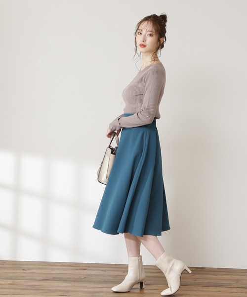 N.（N. Natural Beauty Basic）（エヌエヌナチュラルビューティーベーシック）の「◆ウォームアップリブボートニット（ニット/セーター・レディース・ホワイト/ブラック/グレー・MEDIUM）」の10枚目の写真