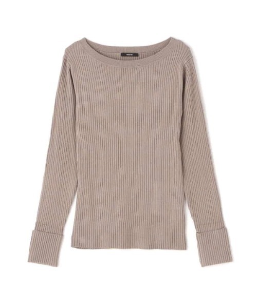 N.（N. Natural Beauty Basic）（エヌエヌナチュラルビューティーベーシック）の「◆ウォームアップリブボートニット（ニット/セーター・レディース・ホワイト/ブラック/グレー・MEDIUM）」の15枚目の写真