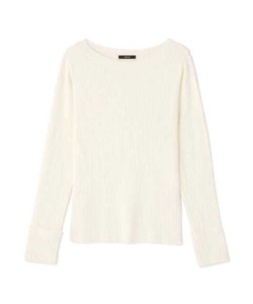 N.（N. Natural Beauty Basic）（エヌエヌナチュラルビューティーベーシック）の「◆ウォームアップリブボートニット（ニット/セーター・レディース・ホワイト/ブラック/グレー・MEDIUM）」の19枚目の写真