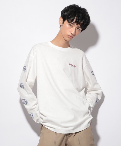 PBLIM（ページボーイリム）の「【PAGEBOYLIM】BillグラフィックロンT（Tシャツ/カットソー・レディース・ブラック/オフホワイト・MEDIUM/LARGE）」の11枚目の写真