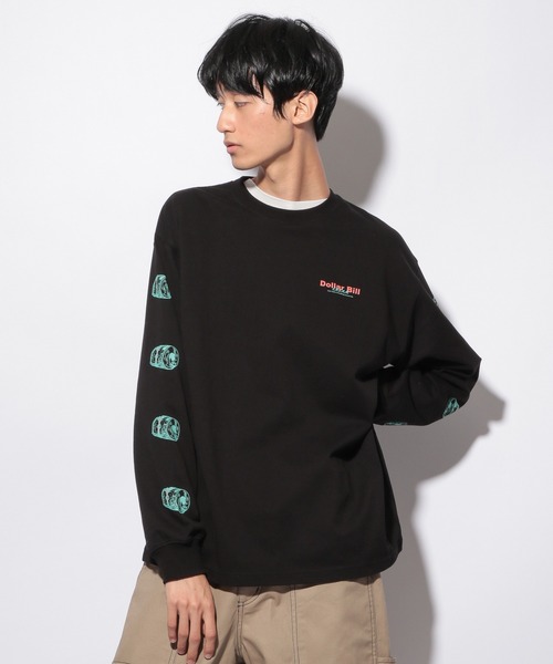 PBLIM（ページボーイリム）の「【PAGEBOYLIM】BillグラフィックロンT（Tシャツ/カットソー・レディース・ブラック/オフホワイト・MEDIUM/LARGE）」の17枚目の写真