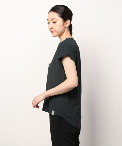 MIZUNO SPORTS STYLE（ミズノスポーツスタイル）の「【Rikako Ikee Collection】　Ri　Tシャツ［レディース］（Tシャツ/カットソー・レディース・ブラック×グレー/グリーン系その他/杢グレー/スモークピンク・M/L/S）」の19枚目の写真