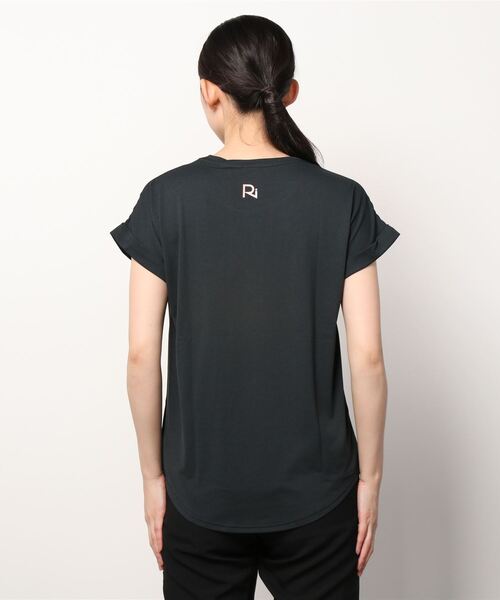 MIZUNO SPORTS STYLE（ミズノスポーツスタイル）の「【Rikako Ikee Collection】　Ri　Tシャツ［レディース］（Tシャツ/カットソー・レディース・ブラック×グレー/グリーン系その他/杢グレー/スモークピンク・M/L/S）」の20枚目の写真