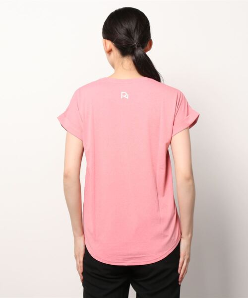 MIZUNO SPORTS STYLE（ミズノスポーツスタイル）の「【Rikako Ikee Collection】　Ri　Tシャツ［レディース］（Tシャツ/カットソー・レディース・ブラック×グレー/グリーン系その他/杢グレー/スモークピンク・M/L/S）」の22枚目の写真
