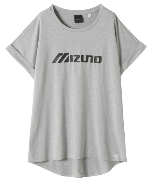 MIZUNO SPORTS STYLE（ミズノスポーツスタイル）の「【Rikako Ikee Collection】　Ri　Tシャツ［レディース］（Tシャツ/カットソー・レディース・ブラック×グレー/グリーン系その他/杢グレー/スモークピンク・M/L/S）」の5枚目の写真
