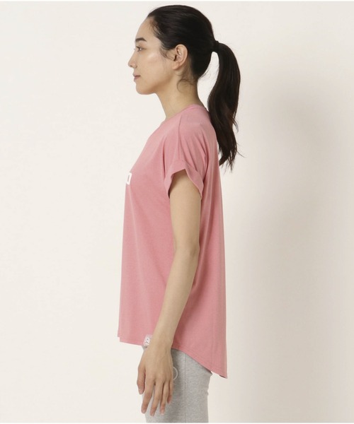MIZUNO SPORTS STYLE（ミズノスポーツスタイル）の「【Rikako Ikee Collection】　Ri　Tシャツ［レディース］（Tシャツ/カットソー・レディース・ブラック×グレー/グリーン系その他/杢グレー/スモークピンク・M/L/S）」の16枚目の写真