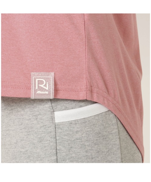 MIZUNO SPORTS STYLE（ミズノスポーツスタイル）の「【Rikako Ikee Collection】　Ri　Tシャツ［レディース］（Tシャツ/カットソー・レディース・ブラック×グレー/グリーン系その他/杢グレー/スモークピンク・M/L/S）」の18枚目の写真