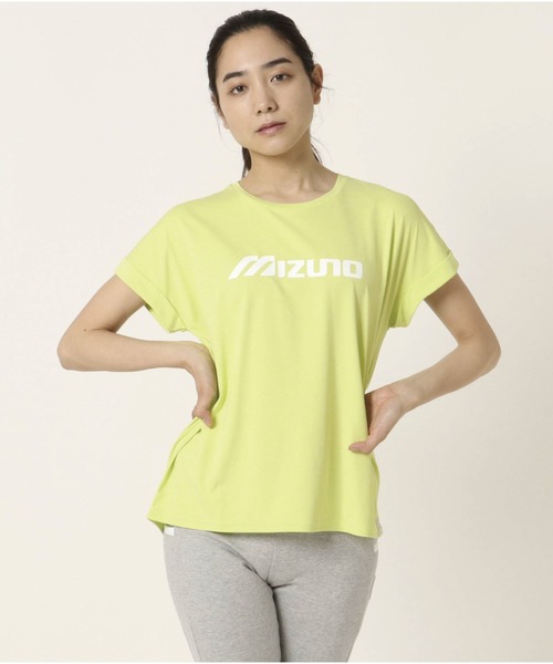 MIZUNO SPORTS STYLE（ミズノスポーツスタイル）の「【Rikako Ikee Collection】　Ri　Tシャツ［レディース］（Tシャツ/カットソー・レディース・ブラック×グレー/グリーン系その他/杢グレー/スモークピンク・M/L/S）」の10枚目の写真