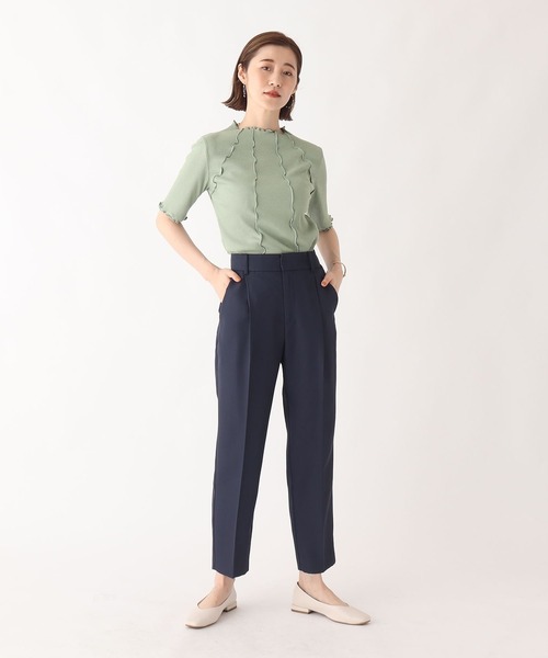 AG by aquagirl（エージーバイアクアガール）の「◆RENU(R)リブ配色ウェーブプルオーバー【WEB限定サイズ】（Tシャツ/カットソー・レディース・パープル系4/ダークグリーン/ブラウン系/ブラック/ライトグレー・36/40/38）」の8枚目の写真