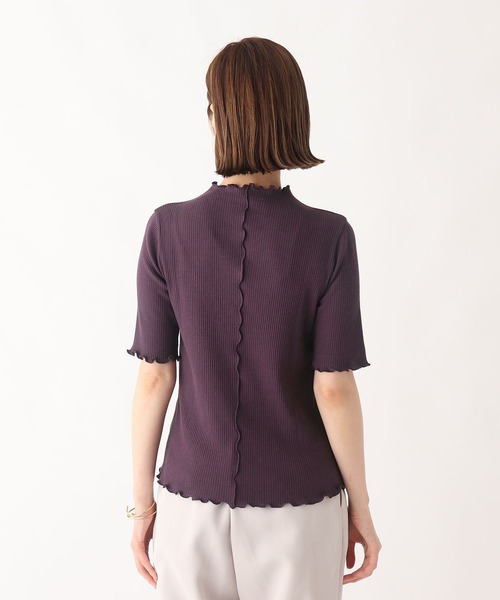 AG by aquagirl（エージーバイアクアガール）の「◆RENU(R)リブ配色ウェーブプルオーバー【WEB限定サイズ】（Tシャツ/カットソー・レディース・パープル系4/ダークグリーン/ブラウン系/ブラック/ライトグレー・36/40/38）」の15枚目の写真