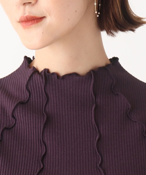 AG by aquagirl（エージーバイアクアガール）の「◆RENU(R)リブ配色ウェーブプルオーバー【WEB限定サイズ】（Tシャツ/カットソー・レディース・パープル系4/ダークグリーン/ブラウン系/ブラック/ライトグレー・36/40/38）」の20枚目の写真