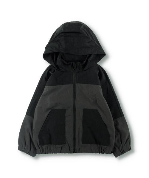BRANSHES（ブランシェス）の「【撥水加工】ウインドブレーカー（ナイロンジャケット・キッズ・チャコールグレー/ブラック・130cm/140cm/110cm/90cm/100cm/120cm/150cm）」の18枚目の写真