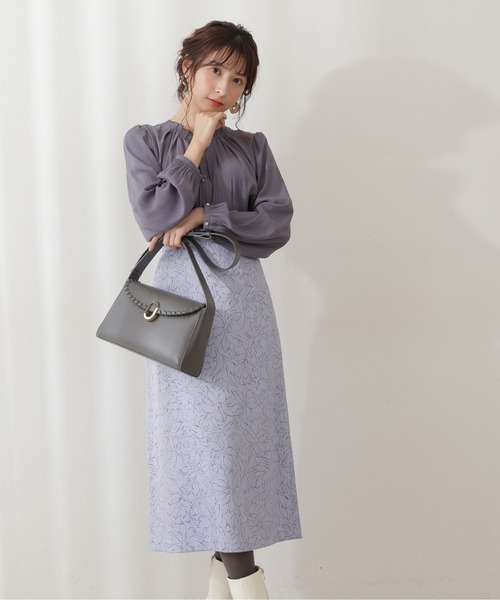 PROPORTION BODY DRESSING(プロポーションボディドレッシング)の「ニュアンスフラワーサテンスカート / 1211220010(スカート・レディース・ブルー/グレー・MEDIUM/SMALL)」の17枚目の写真