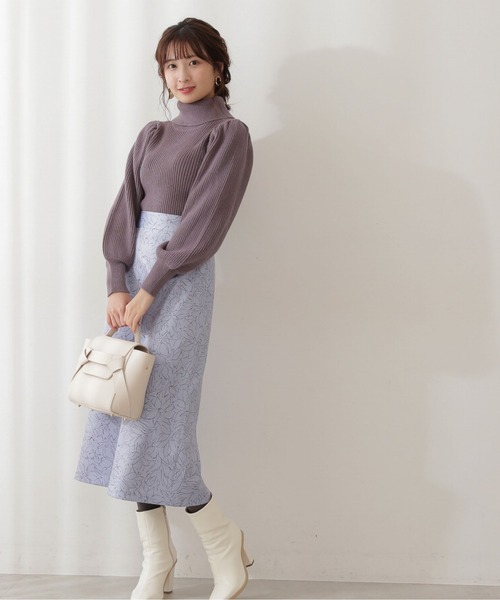 PROPORTION BODY DRESSING(プロポーションボディドレッシング)の「ニュアンスフラワーサテンスカート / 1211220010(スカート・レディース・ブルー/グレー・MEDIUM/SMALL)」の18枚目の写真