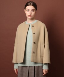 DRESSTERIOR | 【otonaMUSE11月号掲載】ドルマンノーカラーショートジャケット(ノーカラーコート)