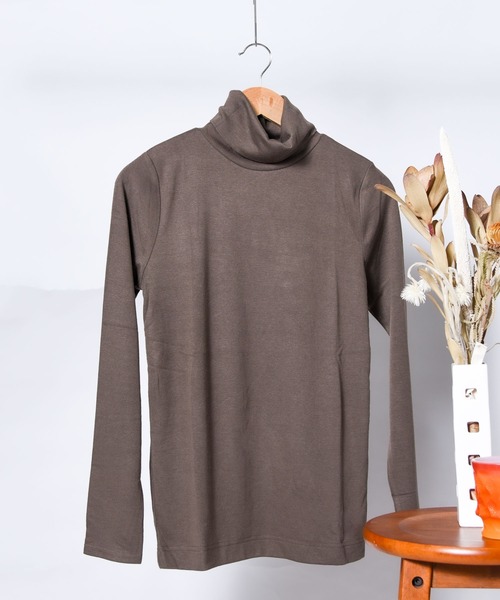 CALIFORNIA OUTFITTERS(カリフォルニア アウトフィッターズ)の「しっとりあったか。毎日使いたい、吸湿発熱タートルネックカットソー(インナーウェア/肌着・レディース・チャコールグレー/スモークピンク/グレー/ブラウン/ネイビー/ブラック・ONE SIZE)」の7枚目の写真