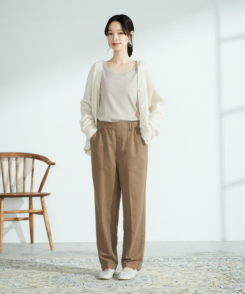 ONIGIRI（オニギリ）の「ベイカーパンツ（その他パンツ・レディース・アイボリー/キャメル・SMALL/MEDIUM/LARGE）」の13枚目の写真