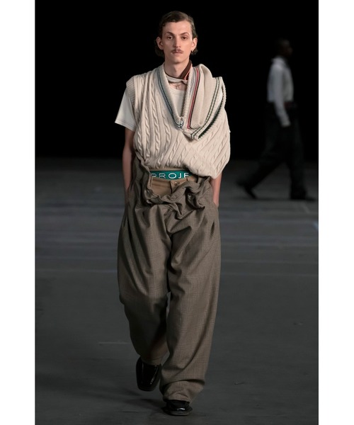 トップス Y/project Triple Collar Cricket Vest Y/Project Beige