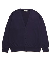 【アウトレット店舗・WEB限定】コットン Vネックカット カーディガン