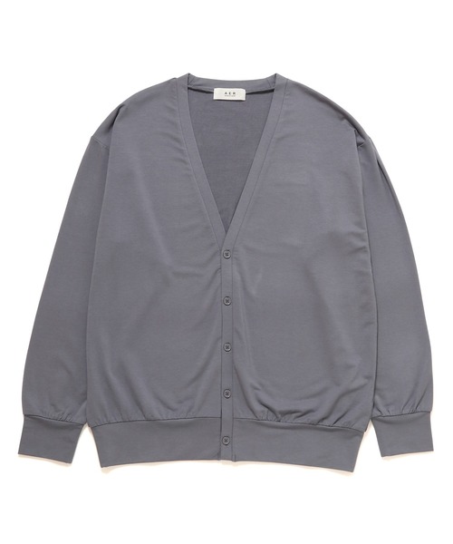 ADAM ET ROPE'(アダムエロペ)の「【アウトレット店舗・WEB限定】コットン Vネックカット カーディガン(カーディガン/ボレロ・メンズ・ブラック/ネイビー/グレー・LL/M/L)」の1枚目の写真