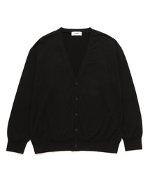 【アウトレット店舗・WEB限定】コットン Vネックカット カーディガン