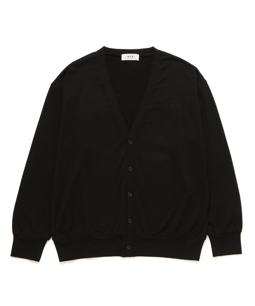ADAM ET ROPE'(アダムエロペ)の「【アウトレット店舗・WEB限定】コットン Vネックカット カーディガン(カーディガン/ボレロ・メンズ・ブラック/ネイビー/グレー・LL/M/L)」の2枚目の写真
