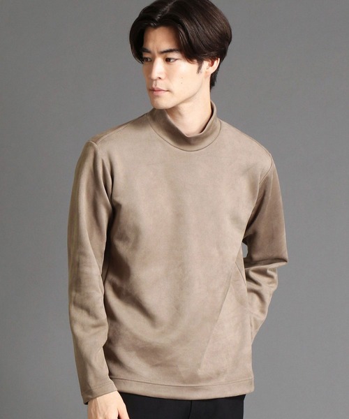 NICOLE CLUB FOR MEN（ニコルクラブフォーメン）の「【21年モデル】スウェードモックネック（その他トップス・メンズ・グレー系その他/シルバーグレー/ホワイト/ブラック・X-LARGE/MEDIUM/LARGE）」の4枚目の写真