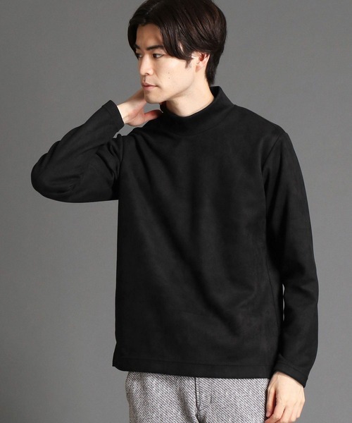 NICOLE CLUB FOR MEN（ニコルクラブフォーメン）の「【21年モデル】スウェードモックネック（その他トップス・メンズ・グレー系その他/シルバーグレー/ホワイト/ブラック・X-LARGE/MEDIUM/LARGE）」の2枚目の写真