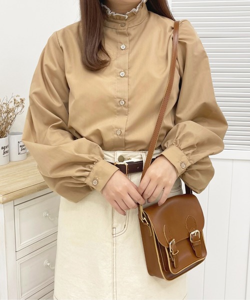 apres jour(アプレジュール)の「フリルネック袖ボリュームブラウス【ZOZOTOWN限定アイテム】(シャツ/ブラウス・レディース・ラベンダー/アイボリー/モカ・X-LARGE/フリー)」の8枚目の写真