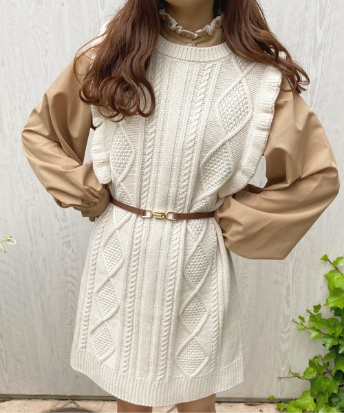 apres jour(アプレジュール)の「フリルネック袖ボリュームブラウス【ZOZOTOWN限定アイテム】(シャツ/ブラウス・レディース・ラベンダー/アイボリー/モカ・X-LARGE/フリー)」の17枚目の写真