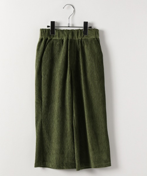 JEANASIS（ジーナシス）の「【KIDS】ヨウリュウベロアパンツ/256533（その他パンツ・キッズ・チャコールグレー/オフホワイト/グリーン・120/140）」の3枚目の写真