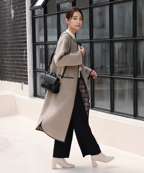 Andemiu（アンデミュウ）の「マルチストライプパンツ239364（スラックス・レディース・ベージュ/ネイビー/グレー・SMALL/MEDIUM）」の7枚目の写真