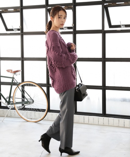 Andemiu（アンデミュウ）の「マルチストライプパンツ239364（スラックス・レディース・ベージュ/ネイビー/グレー・SMALL/MEDIUM）」の9枚目の写真