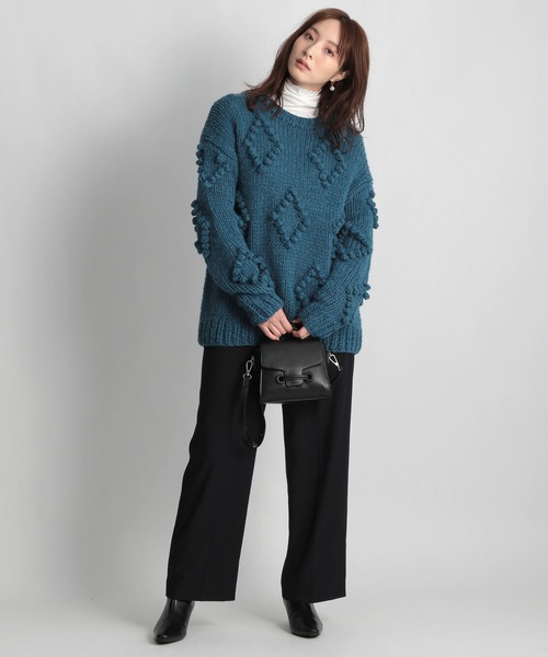 Andemiu（アンデミュウ）の「マルチストライプパンツ239364（スラックス・レディース・ベージュ/ネイビー/グレー・SMALL/MEDIUM）」の10枚目の写真