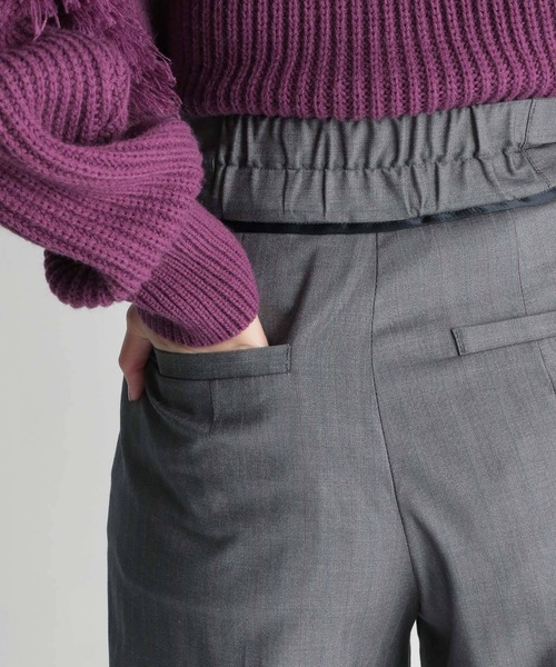 Andemiu（アンデミュウ）の「マルチストライプパンツ239364（スラックス・レディース・ベージュ/ネイビー/グレー・SMALL/MEDIUM）」の17枚目の写真