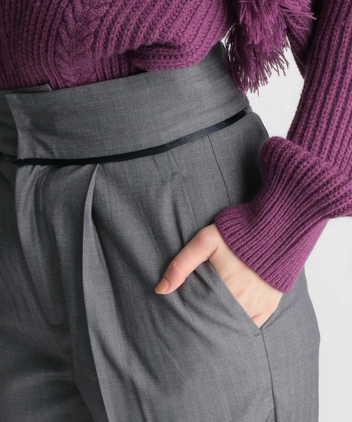 Andemiu（アンデミュウ）の「マルチストライプパンツ239364（スラックス・レディース・ベージュ/ネイビー/グレー・SMALL/MEDIUM）」の19枚目の写真