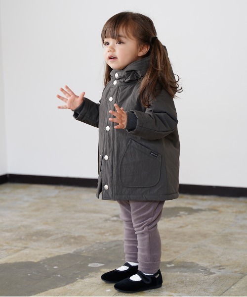 quoti use fith（クゥオティ　ユース　フィス）の「パデット 長袖 フードコート（その他アウター・キッズ・ブラック/カーキ/オレンジ・130/100/120/110/80/90）」の11枚目の写真